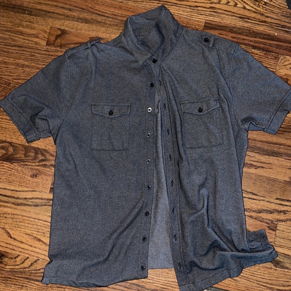 SQ Military Button Down Shirt